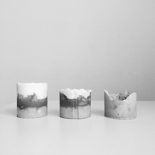 Concrete candle